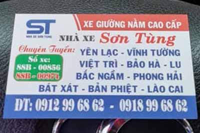 Nhà Xe Sơn Tùng: Vĩnh Phúc - Lào Cai - SaPa